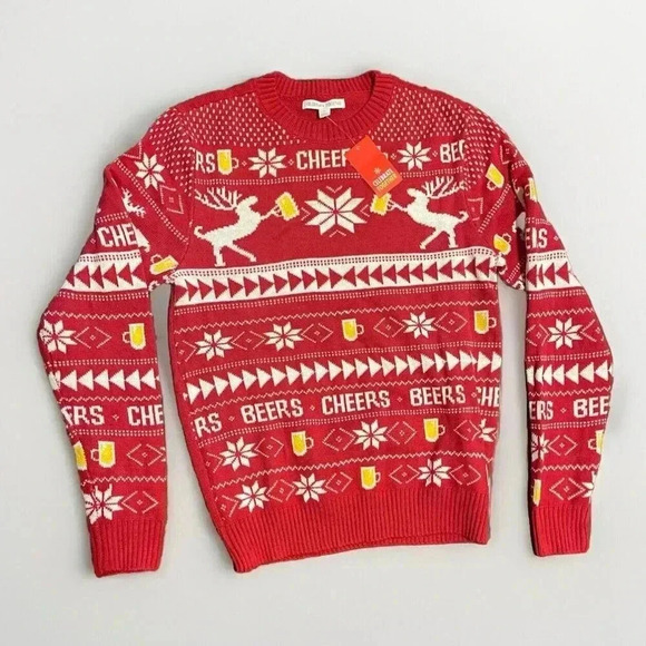 NWT Women’s Ugly Christmas Sweater Beer Reigndeer‎ Kohl’s Small - Picture 1 of 4